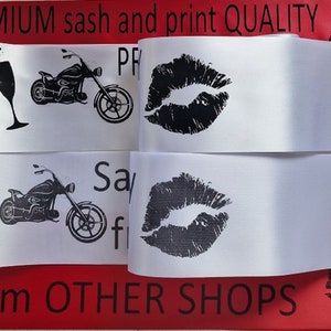 Personalised Birthday Sash / Hen Party Sashes any text any age birthday gift image 4