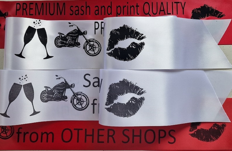 Personalised Birthday Sash / Hen Party Sashes any text any age birthday gift image 4