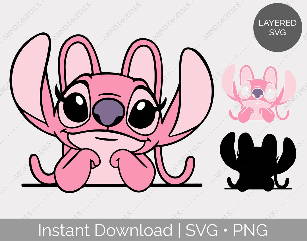 Lilo and Stitch Angel Vector Files Svg Png Suitable for - Etsy