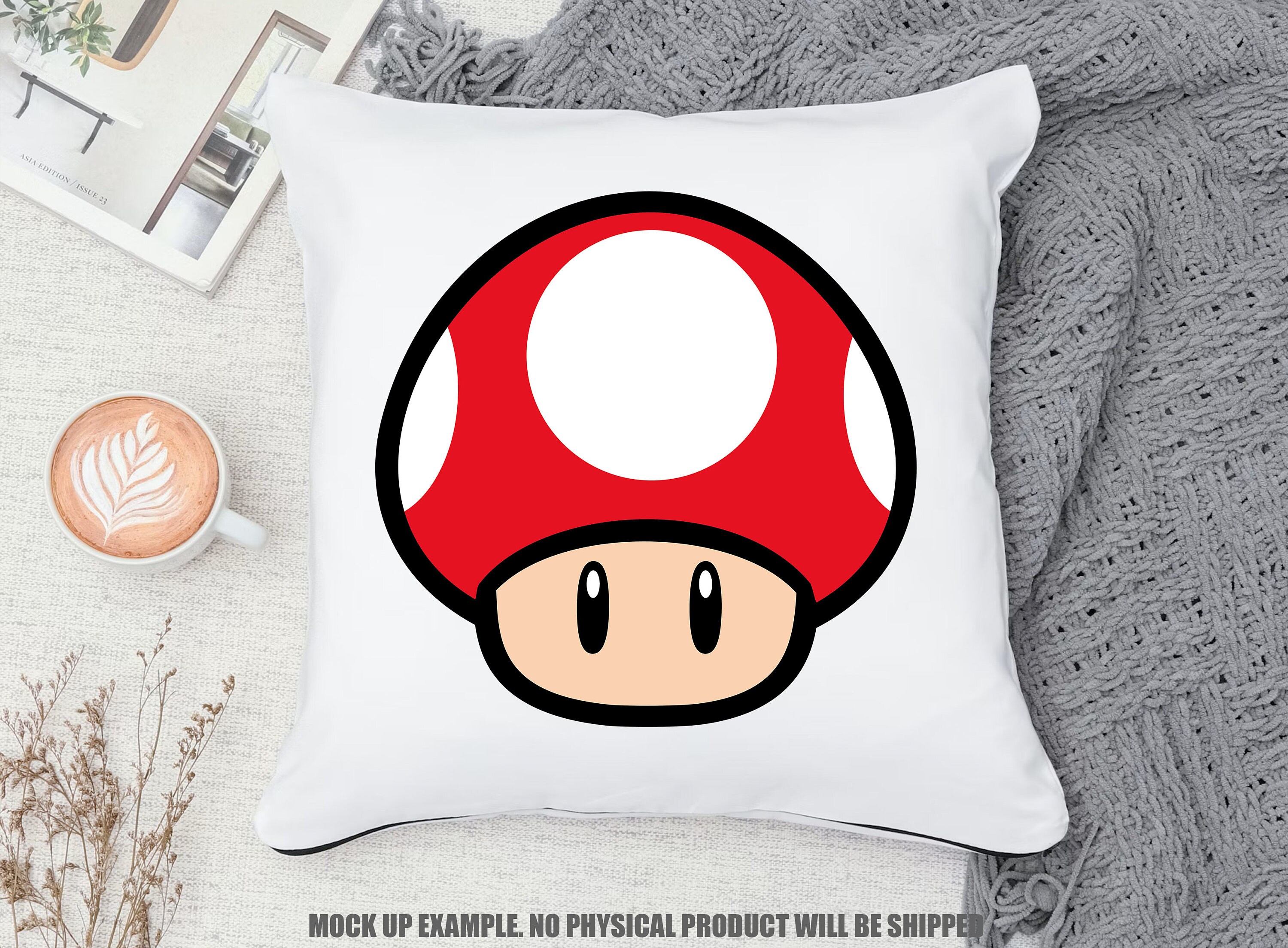 Mario Mushroom SVG PNG DXF Pdf Vector Download Files Layered - Etsy