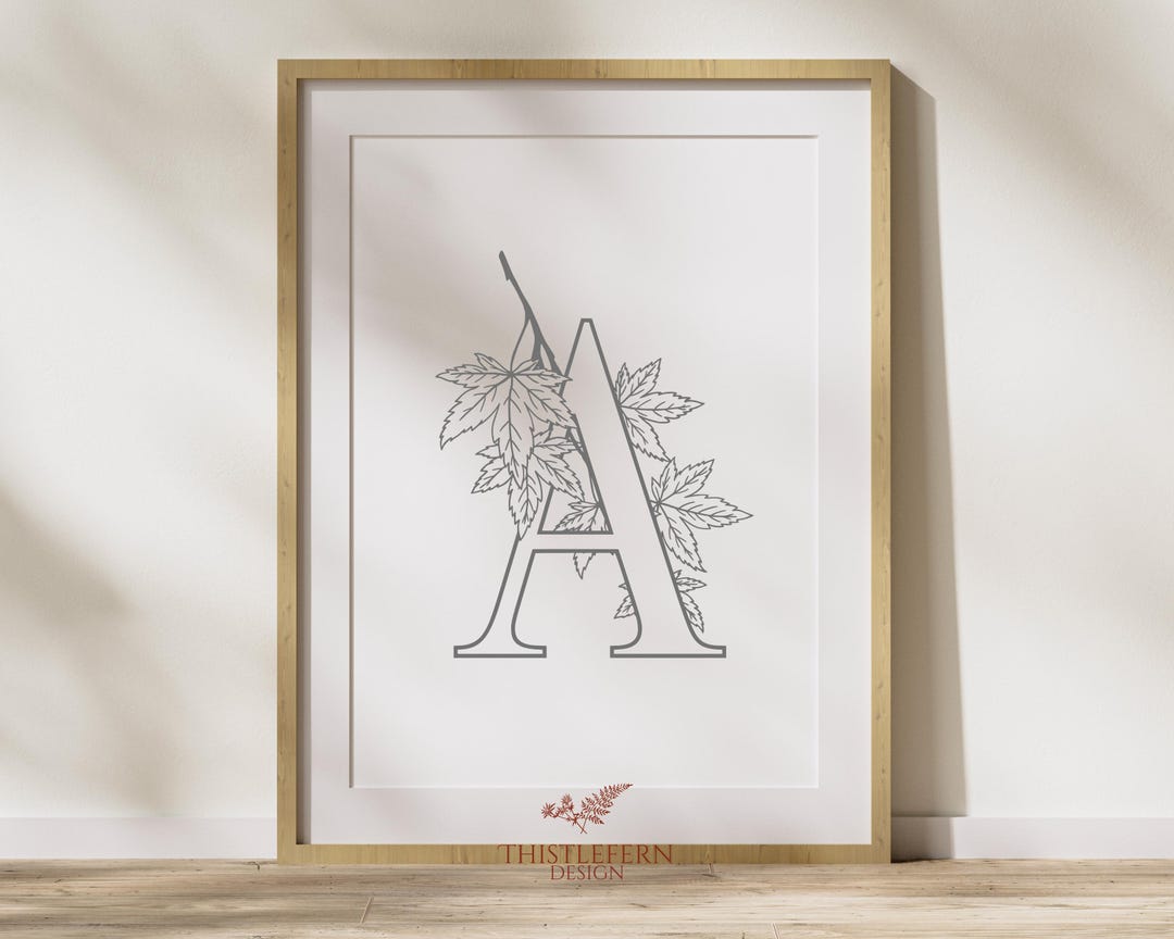Acer Tree Name Print | Nursery Letter Print | Printable | Letter 'A ...