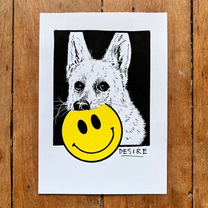 Desire - Dog Artwork, Dog Art, Dog Illustration, Dog Painting