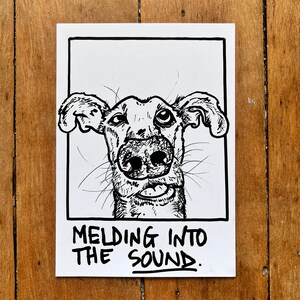 Melding Into The Sound - Dog Artwork, Dog Art, Dog Illustration, Dog Painting