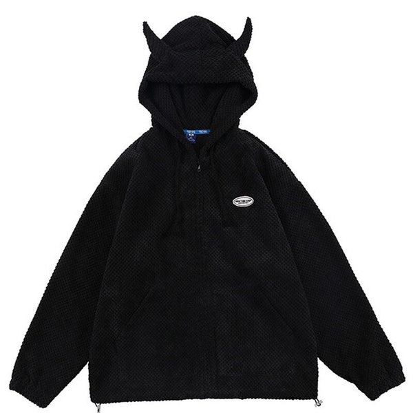 Horns hoodie cloth high quality hooded unisex hoodie