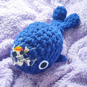 Blue Whale Handmade Amigurumi: Soft Collectible Sea Creature Plush Toy for Anime Fans Big Plush