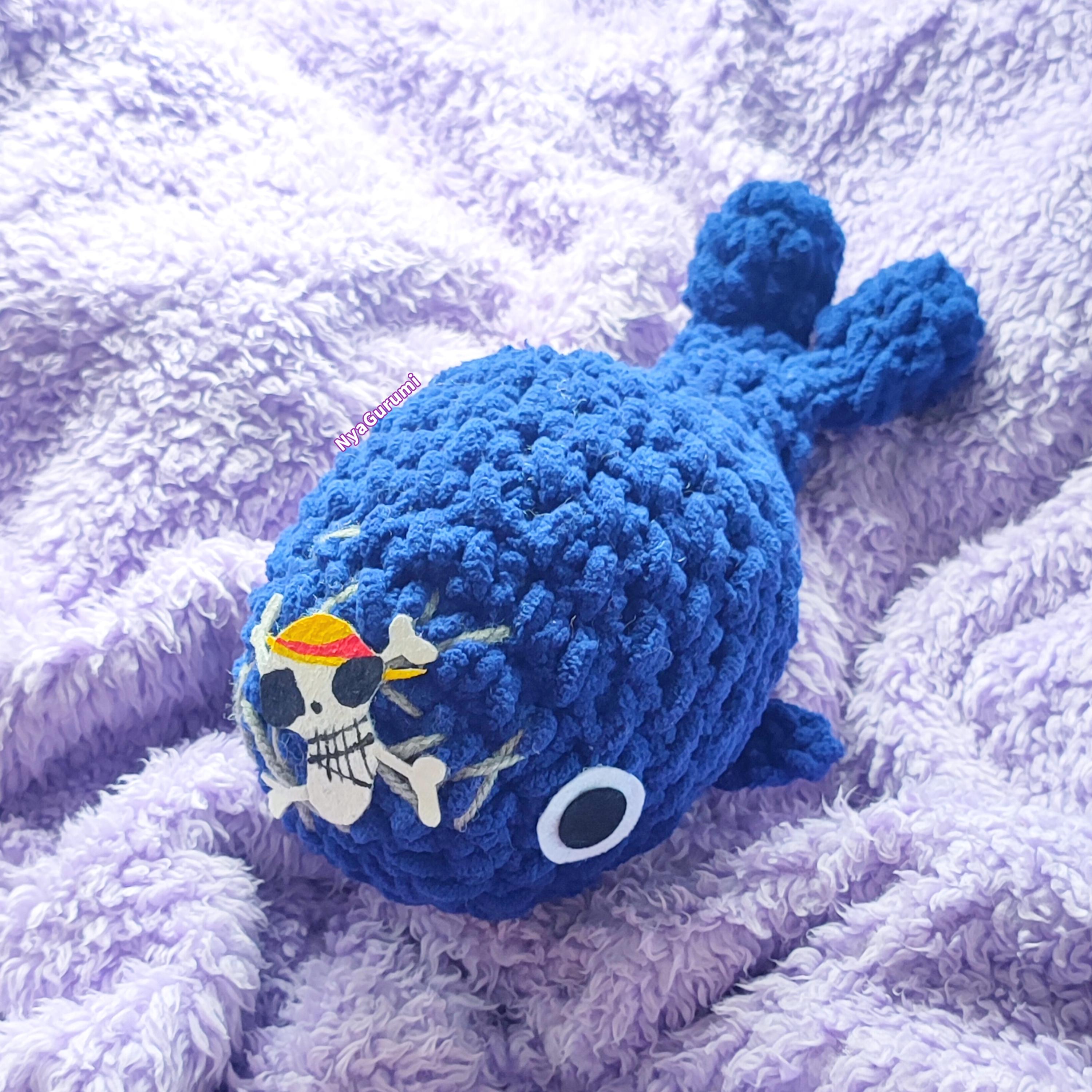 Blue Whale Handmade Amigurumi: Soft Collectible Sea Creature Plush