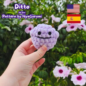 Amigurumi Purple Slime PDF Schnittmuster: Kawaii Plüsch Anleitung, Anfängerfreundlich, Gamer Geschenk