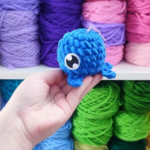 Blue Whale Handmade Amigurumi: Soft Collectible Sea Creature Plush Toy for Anime Fans image 6
