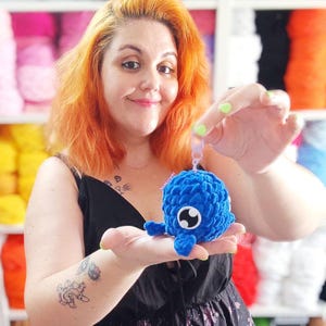 Blue Whale Handmade Amigurumi: Soft Collectible Sea Creature Plush Toy for Anime Fans image 17