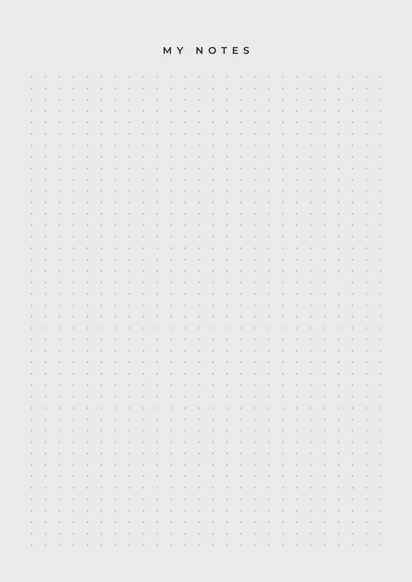 Empty Notes.pdf Notes Pages Printable, Blank Notes, Note Taking, Writing Paper, A4 ...