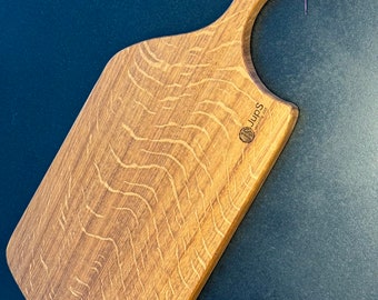 Tabla de cortar de roble, pieza única, tabla de roble, tabla de aperitivos, aparador