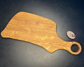 Tabla de cortar de roble, pieza única, tabla de roble, tabla de aperitivos, aparador