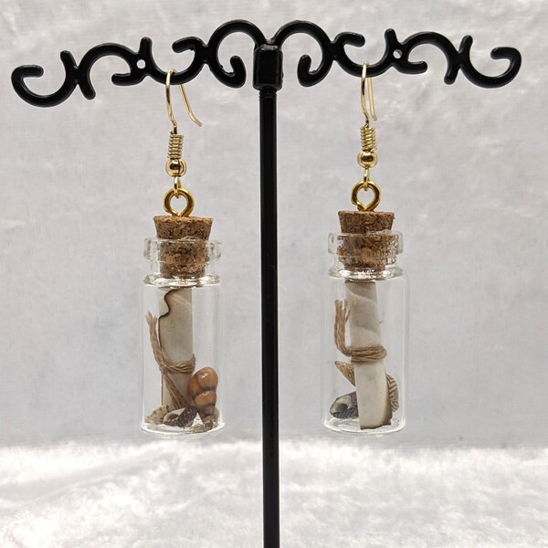 Message In A Bottle - Earrings