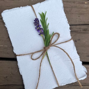 Handmade Artisan Paper with Deckle Edge