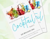Cocktail Party Invitation | Editable Instant Download | JetTemplate