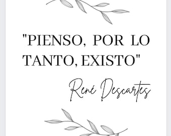 René Descartes - Pienso, por lo tanto...