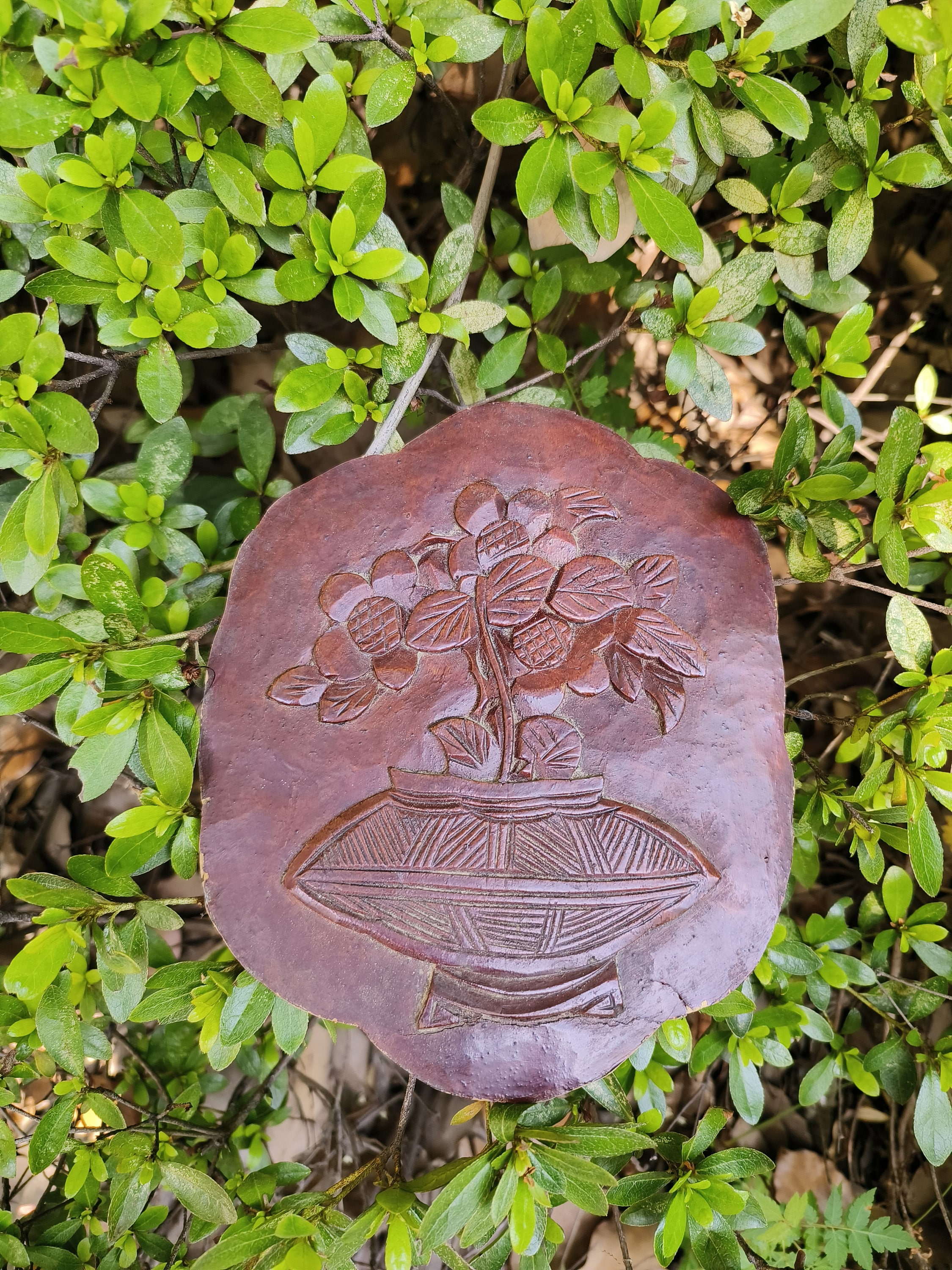 Vintage Wood Wall Art Wall Decor Bonsai Flower Folk Art Wood Etsy