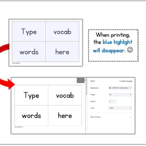 Tarjetas didácticas editables de 3x5" con líneas continuas - 4 por página / Plantilla de tarjetas didácticas / PDF editable / Recurso imprimible / Tarjetas didácticas imprimibles imagen 6