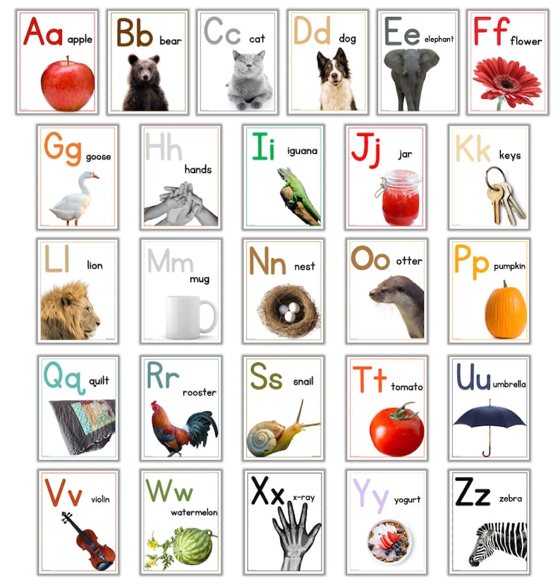 Classroom Alphabet Posters Downloadable | Letter Posters | Alphabet ...