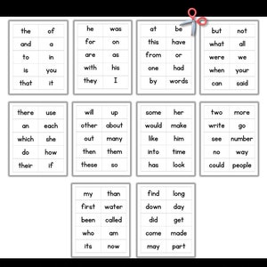 First 100 Fry Sight Words Downloadable | Sight Word Printable | First ...