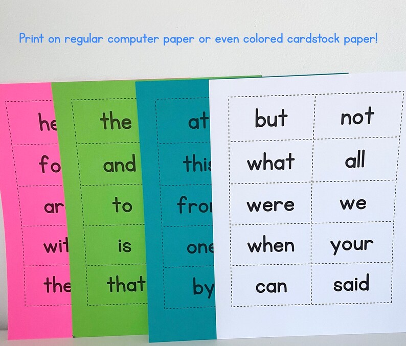 Editable Flash Cards With Dotted Lines 10 per Page Flashcards Template