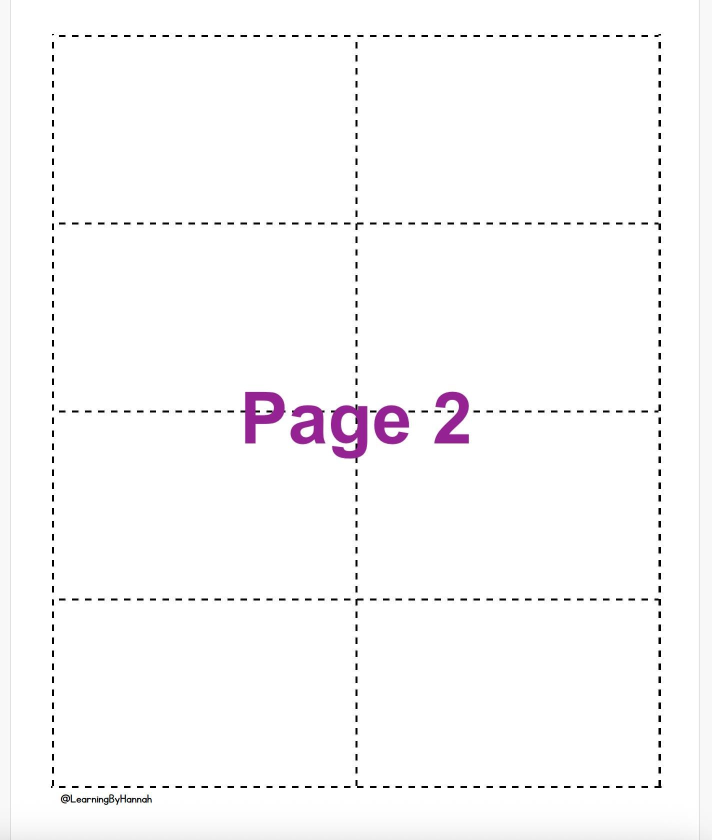 Single Rounded Flash Card Template Blank Flash Cards With Dotted Lines | Printable Flashcards ...