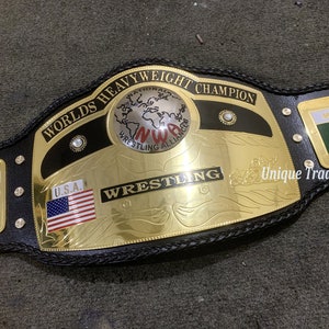 NWA Domed Globe World Wrestling Championship Belt Adult Size