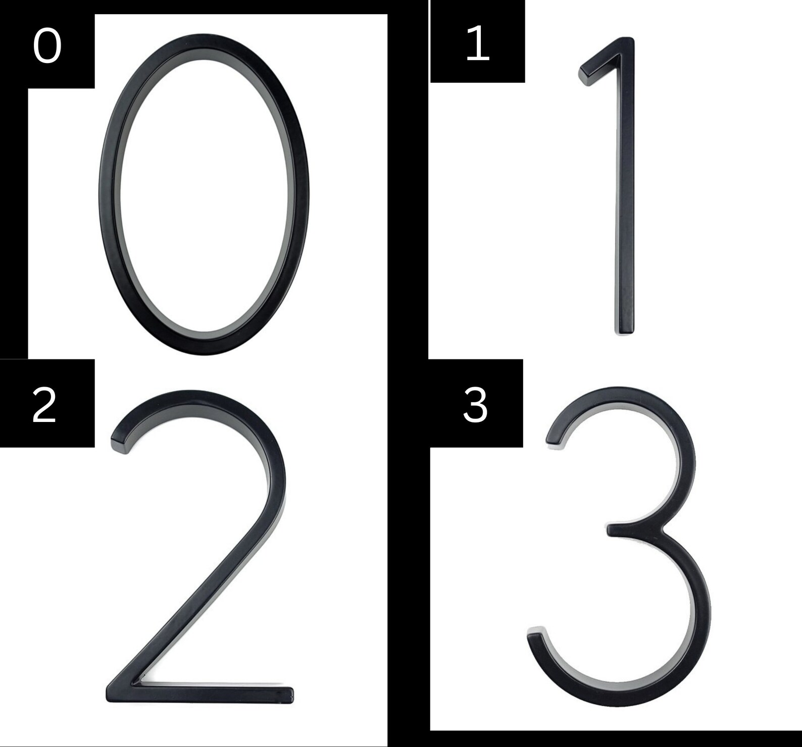 Black Floating House Numbers Floating Address Sign Door Numbers Address