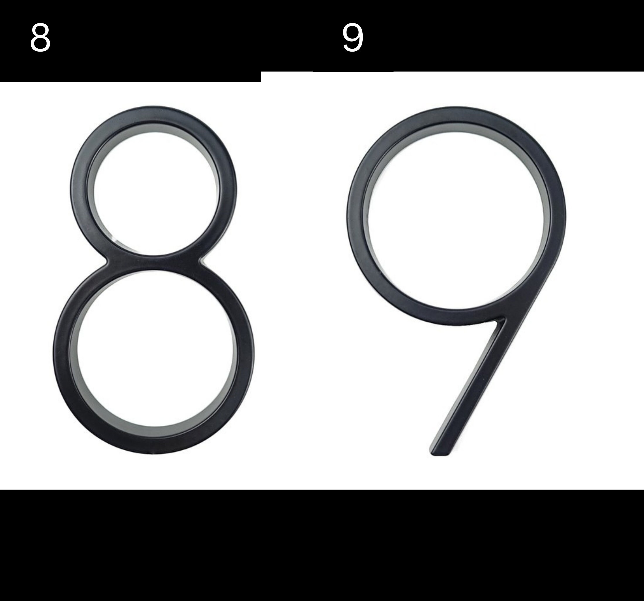 Black Floating House Numbers Floating Address Sign Door Numbers Address
