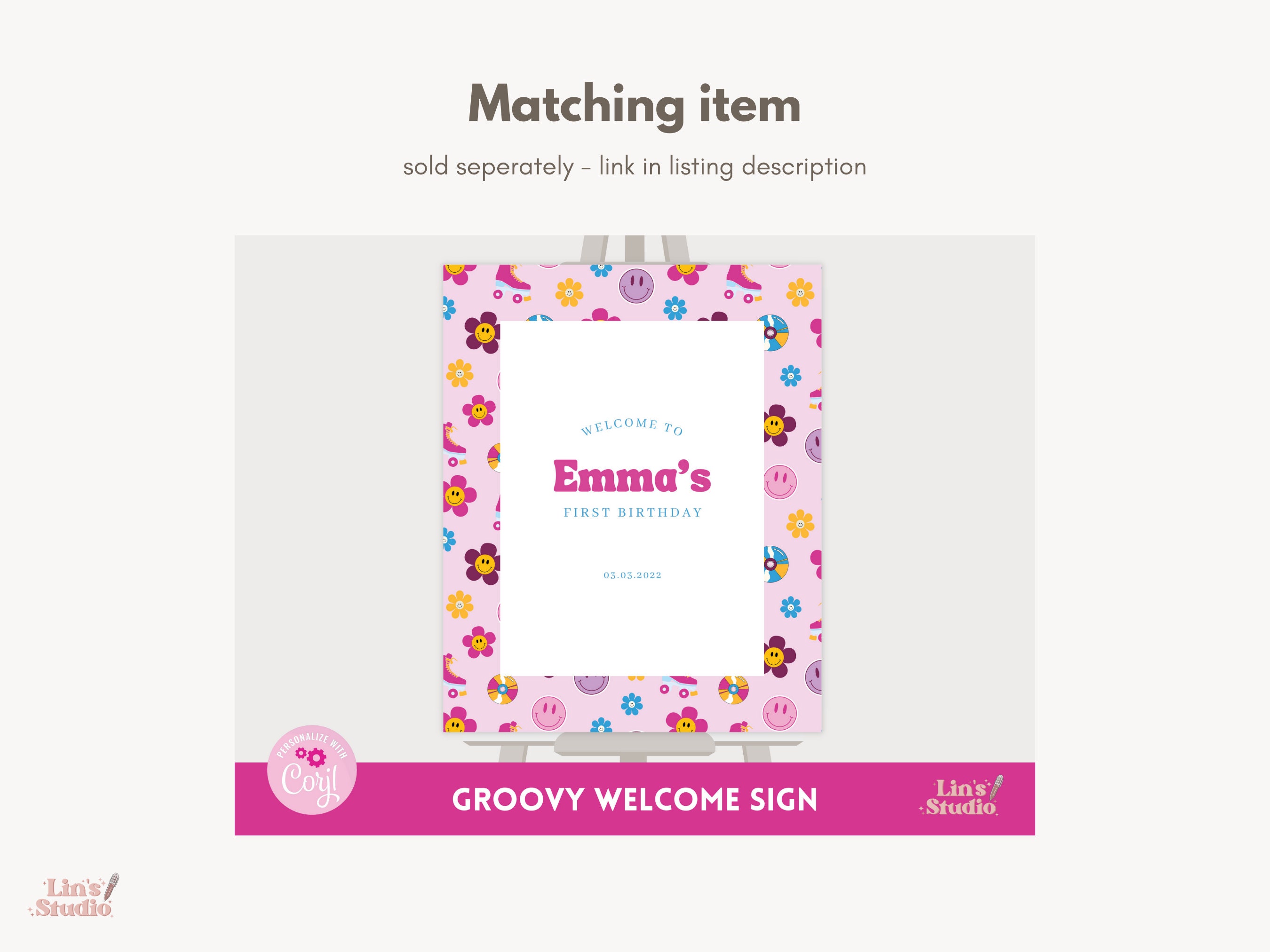 Groovy Coloring Pages, Coloring Book, Two Groovy Birthday Decor, Hippie ...