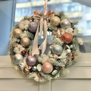 Snow White Christmas Wreath