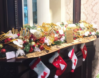 Guirlande de Noël dorée