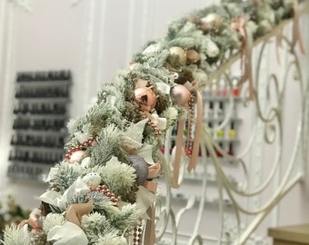 Guirlande de Noël blanche