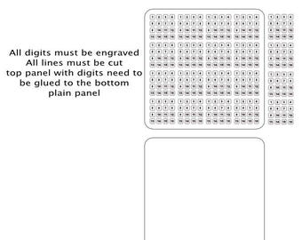 Digital Wooden Sudoku Puzzle Files: Customizable Layout (SVG, PNG)