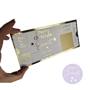 Ingresso para evento personalizado, raspe e revele personalizado, ingresso surpresa de aniversário
