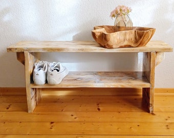 KUNST Handwerk aus Holz und Leinwand| Franz Ferdinand | Unikate im Boho Style  | Holzbank | Landhaus | Vintage | Flurbank