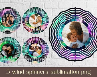 Fairy landscape wind spinner sublimation Custom foto design