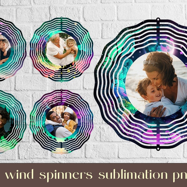 Fairy landscape wind spinner sublimation Custom foto design