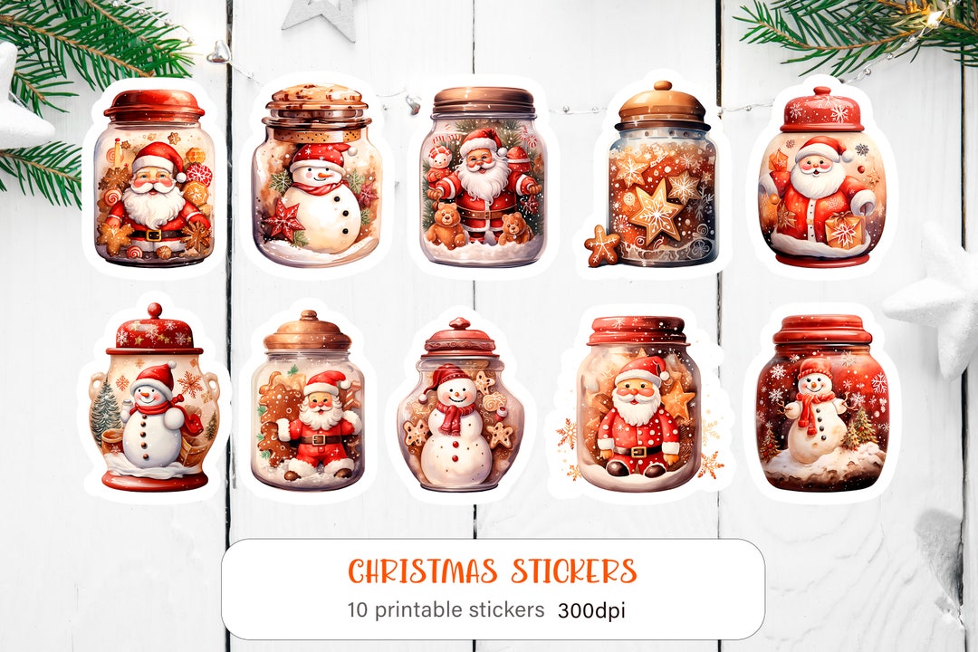 Christmas Stickers for Kids Snowball Printable Sticker Pack Christmas ...