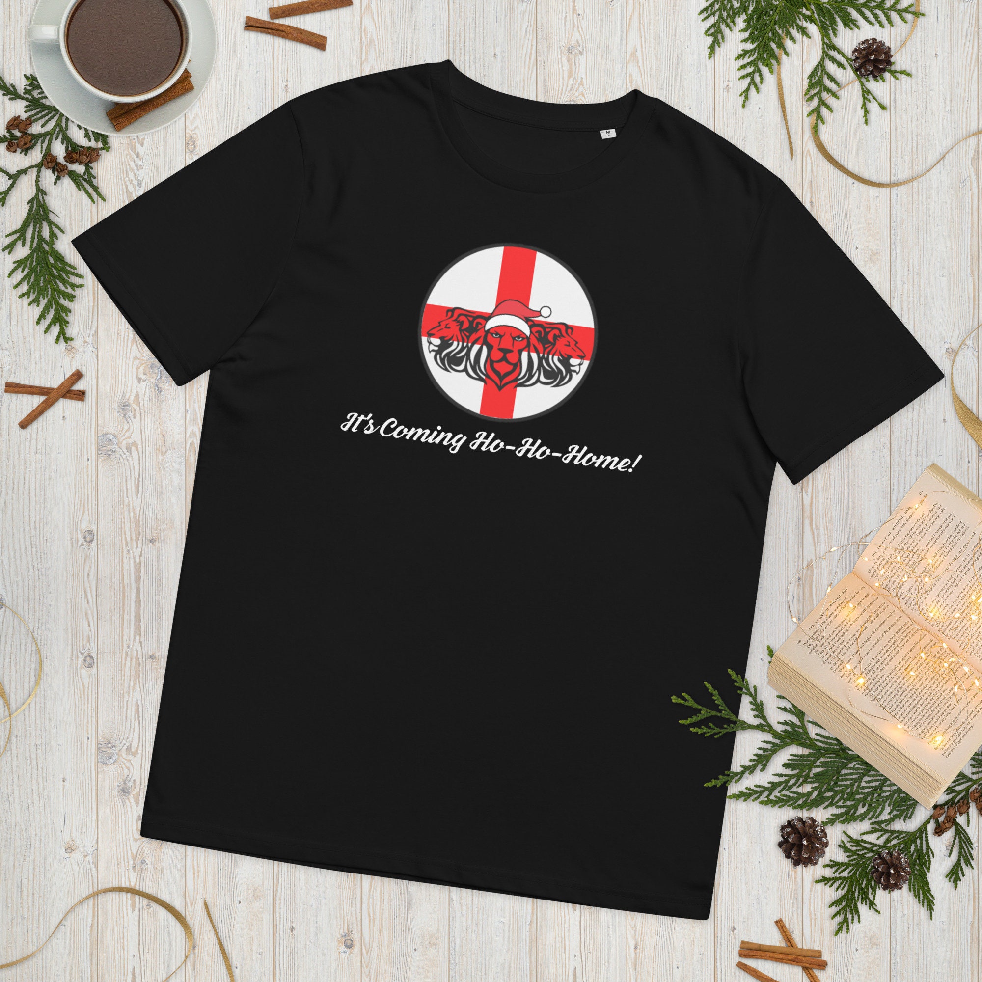 Discover It's Coming Ho-Ho-Home Tee, England Football T-Shirt