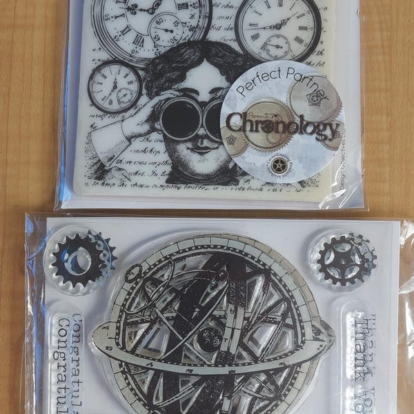 Stempelset Steampunk Chronology Atlas Victoriana Papermania Craft