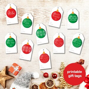 Printable Christmas Gift Tags, Holiday Tags, Christmas Bundle, Digital Download, Instant Download, Digital Christmas Tag, Gift Tag Download