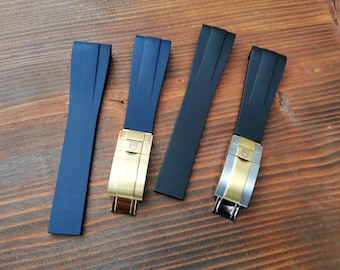 Pasek zakrzywiony do Tudor Black Bay BB58/BB41/BB54 - guma FKM 20/21/22 mm