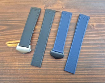 Rubber Strap for Tag Heuer Aquaracer 300 Watch - 21mm/22mm
