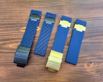 Aftermarket Rubber Strap for Ulysse Nardin Diver/Maxi Diver Watch - 22mm