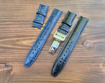 Correa de piel auténtica para reloj IWC Portugieser/Portofino (20 mm/22 mm)