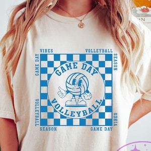 Retro Game Day Svg, volleybal Svg, retro volleybal Svg, Game Day Svg, volleybal seizoen Svg, digitale download, Game Day volleybal Png