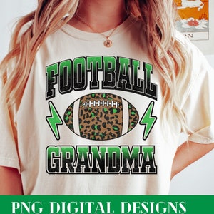 Nonna calciatrice Png, Nonna calciatrice retrò verde Design a sublimazione, Mamma calciatrice Png, Leopardo calciatore Png, Mamma calciatrice verde Png, Mamma