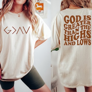 God is Greater Than the Highs and Lows SVG And PNG, Bible Quote Svg Design,  Faith Svg, Religious Svg, Christian Svg