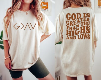 God is Greater Than the Highs and Lows SVG And PNG, Bible Quote Svg Design,  Faith Svg, Religious Svg, Christian Svg